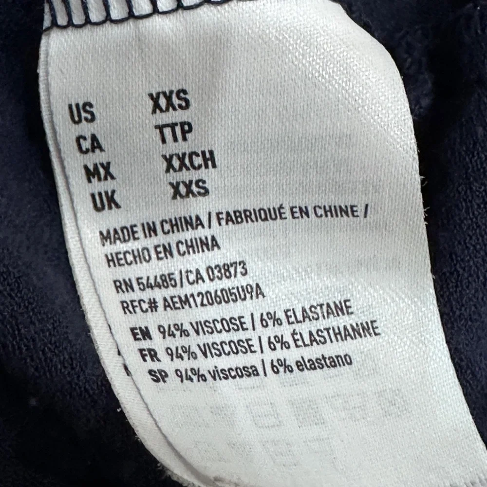 American Eagle Dress XXS Navy‎ Blue Minimalist Soft Life - Picture 8 of 9